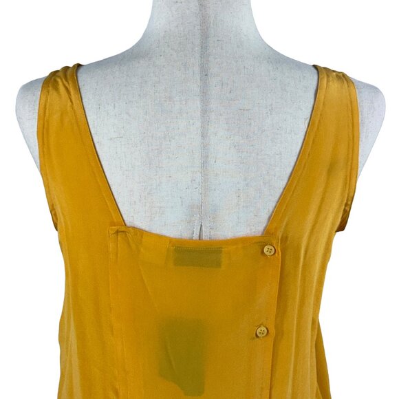 Stunning & NWT Matthew Lombardi for Banco Silk Tank in Sunflower Yellow … - Picture 10 of 11